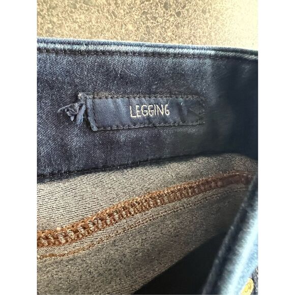 Seven7 leggings Jeans Womens Size 12 /14 Dark Wash Denim - Picture 3 of 10